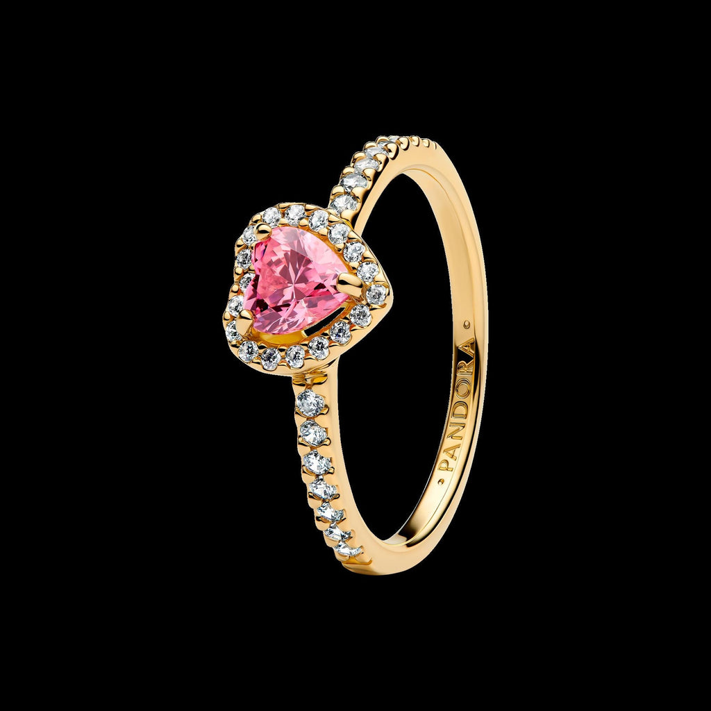 Sparkling Square Clear Halo Ring