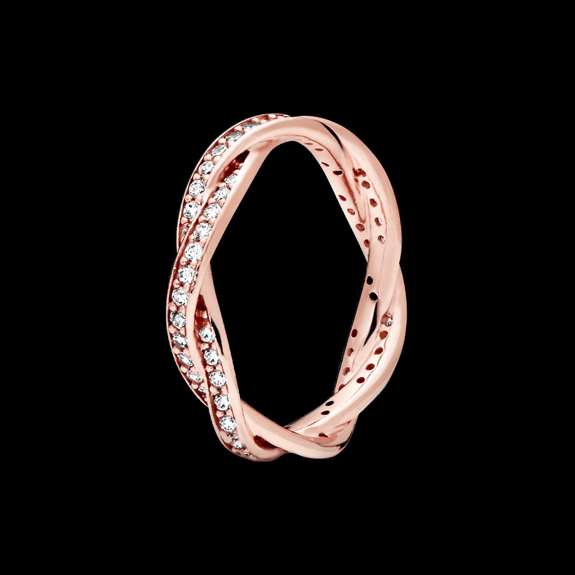 Sparkling Elevated Heart Ring