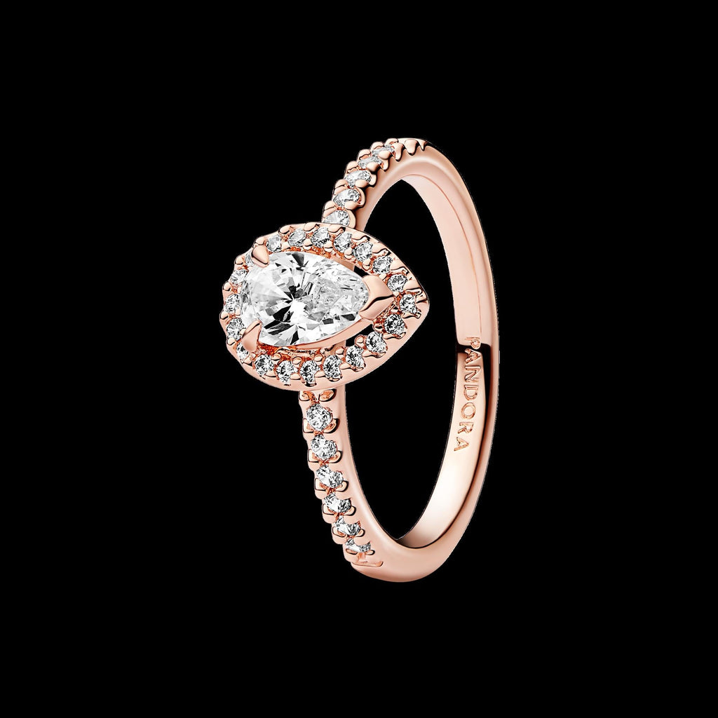 Sparkling Elevated Heart Ring
