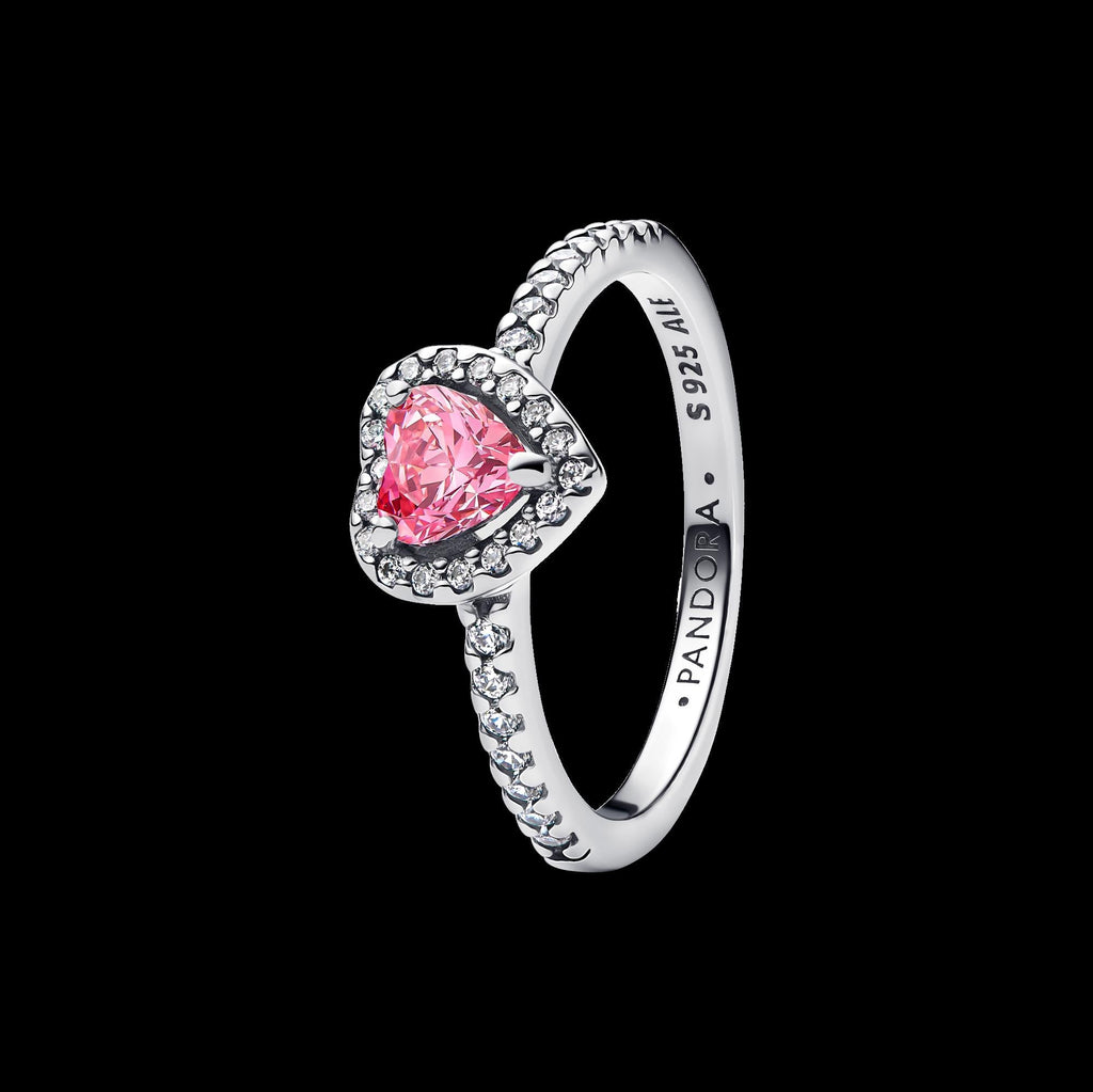 Sparkling Halo Hearts Ring