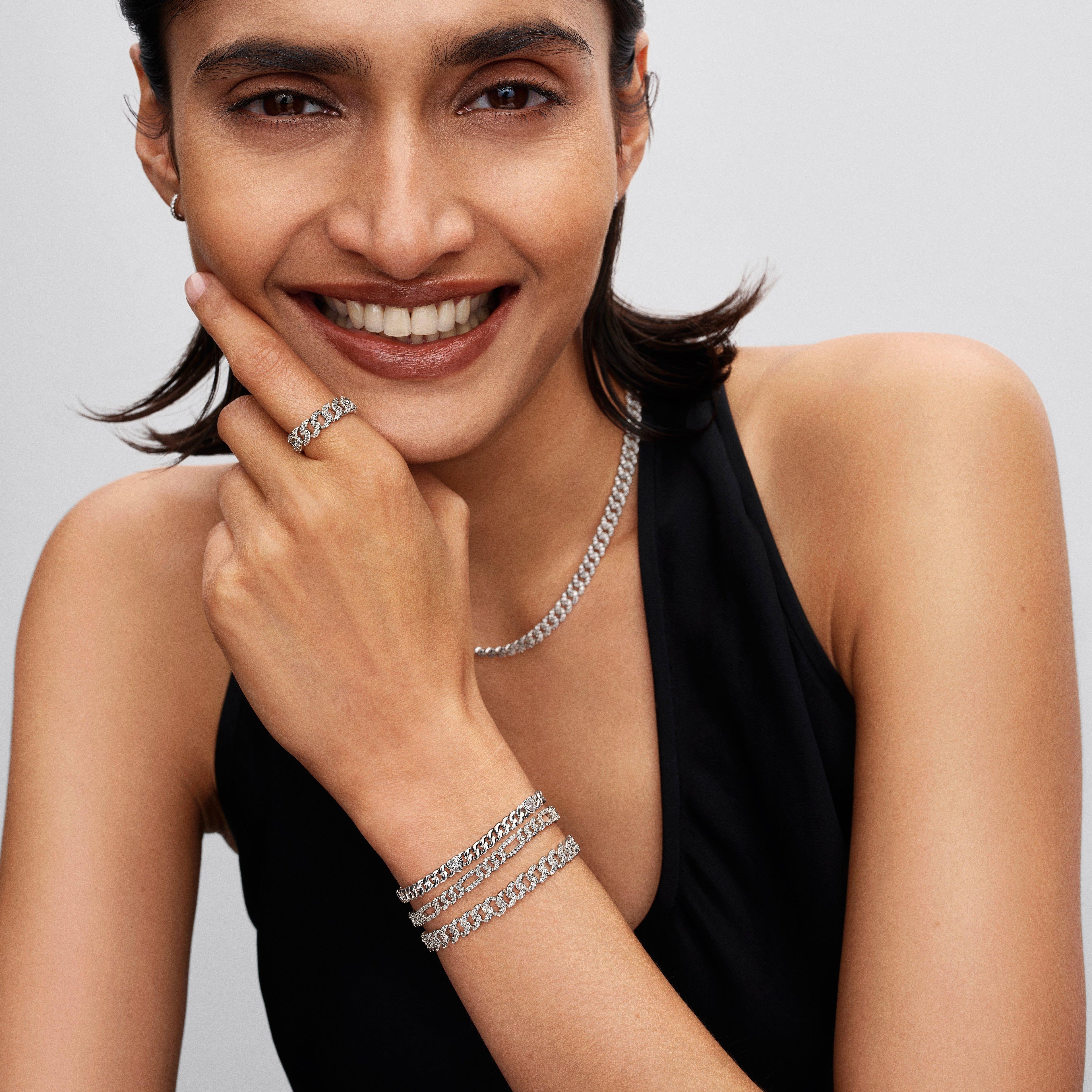 Pavé Cuban Chain Bracelet