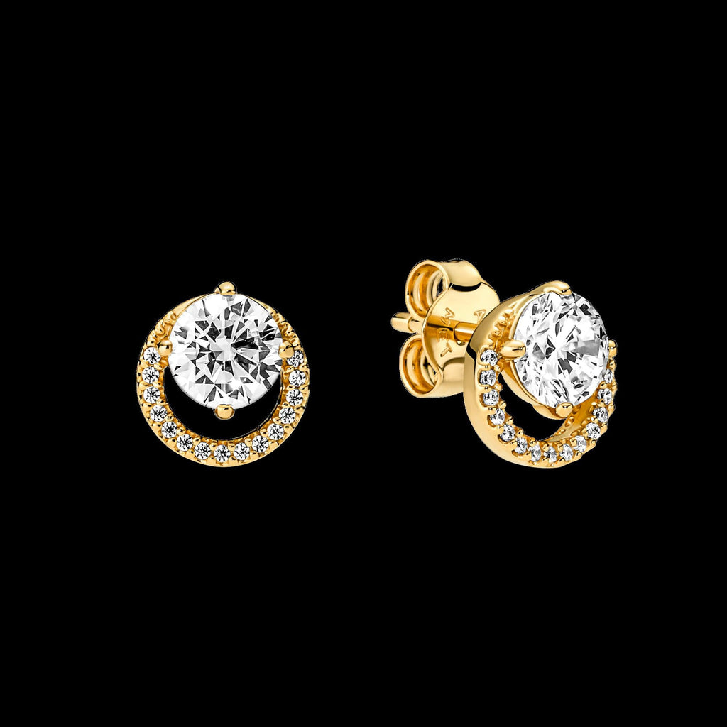 Sparkling Huggie Hoop Earrings