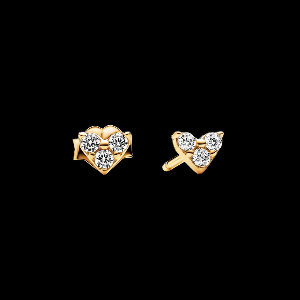 Round Pavé Halo Stud Earrings