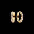Sparkling Huggie Hoop Earrings