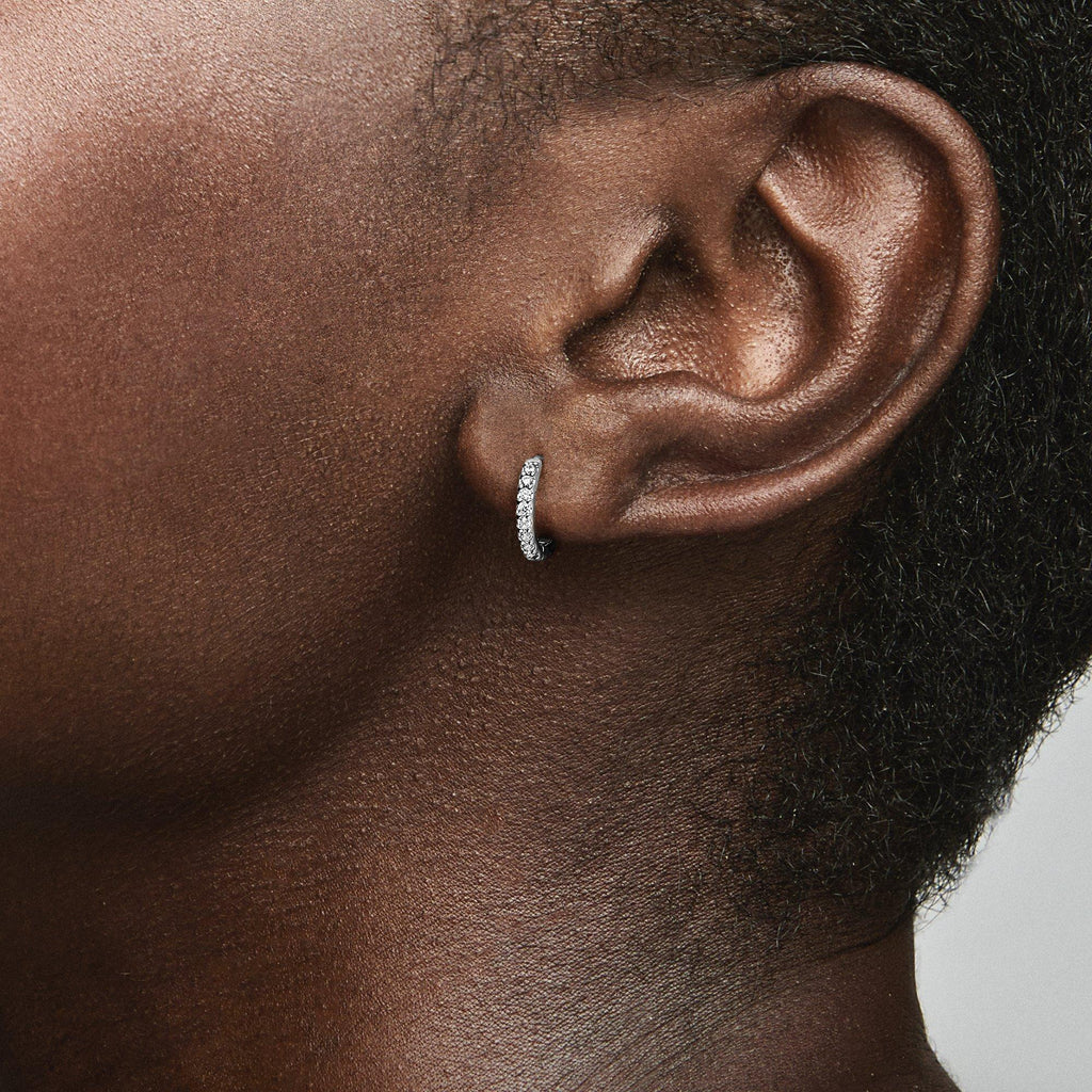Sparkling Huggie Hoop Earrings