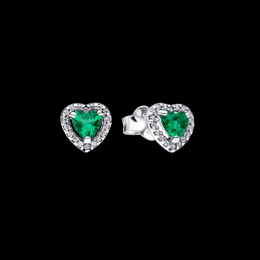 Elevated Heart Stud Earrings