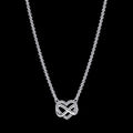 Sparkling Infinity Heart Collier Necklace