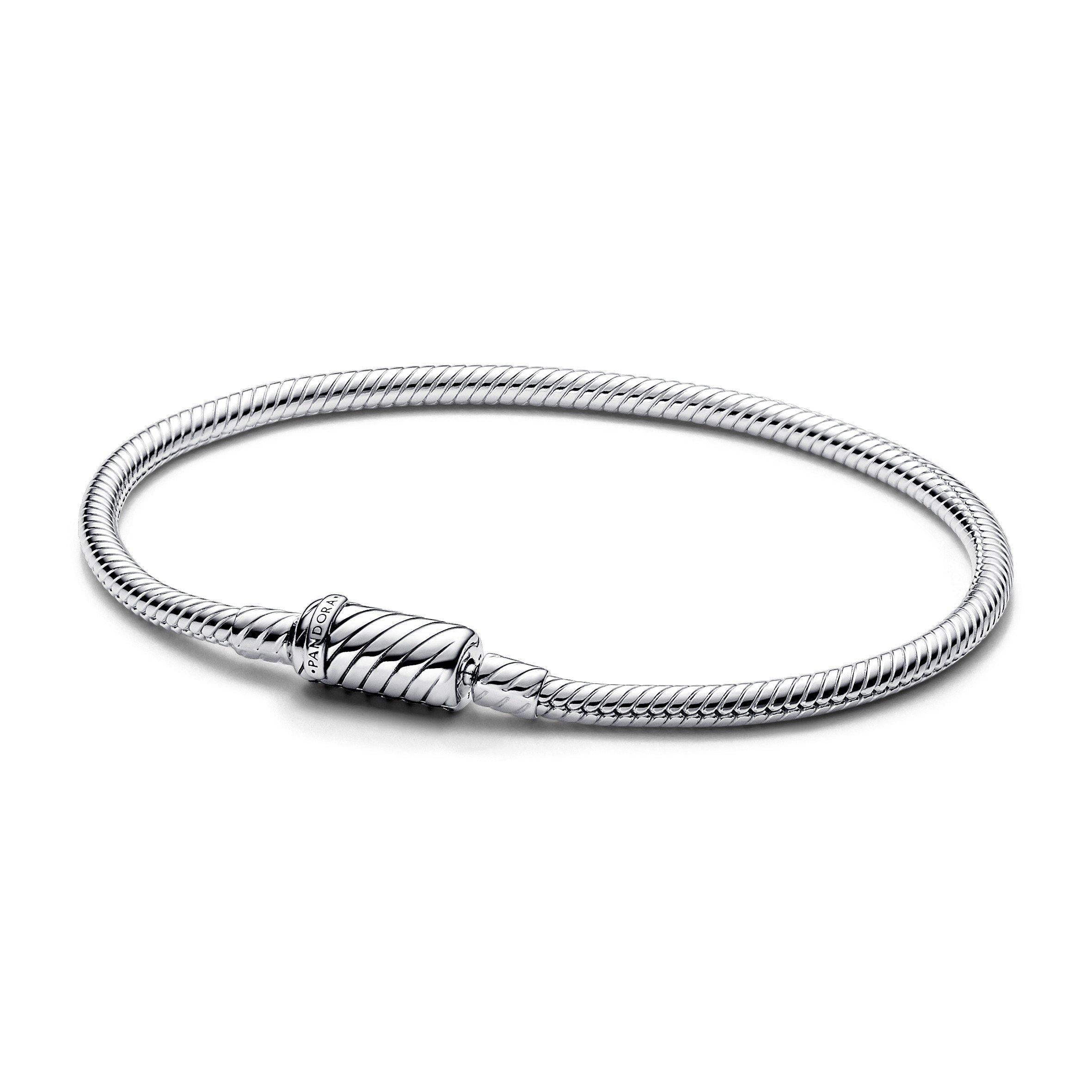Pandora Moments Barrel Clasp Snake Chain Bracelet