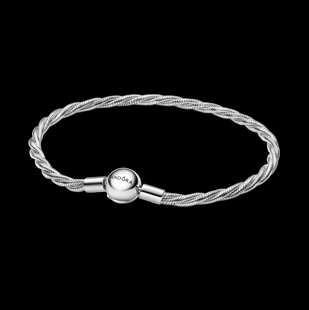 Pandora Moments Barrel Clasp Snake Chain Bracelet