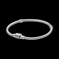 Pandora Moments Barrel Clasp Snake Chain Bracelet