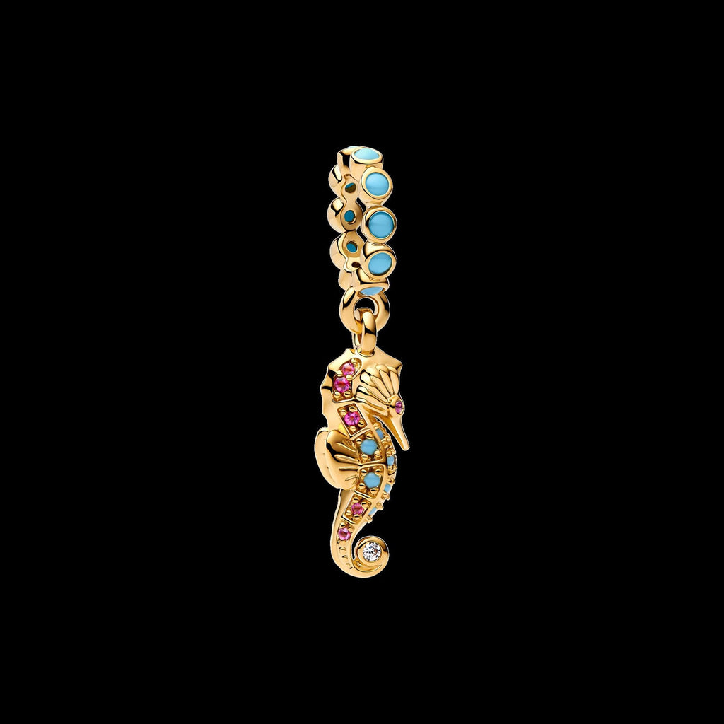 Treated Freshwater Cultured Baroque Pearl Squid Dangle Charm