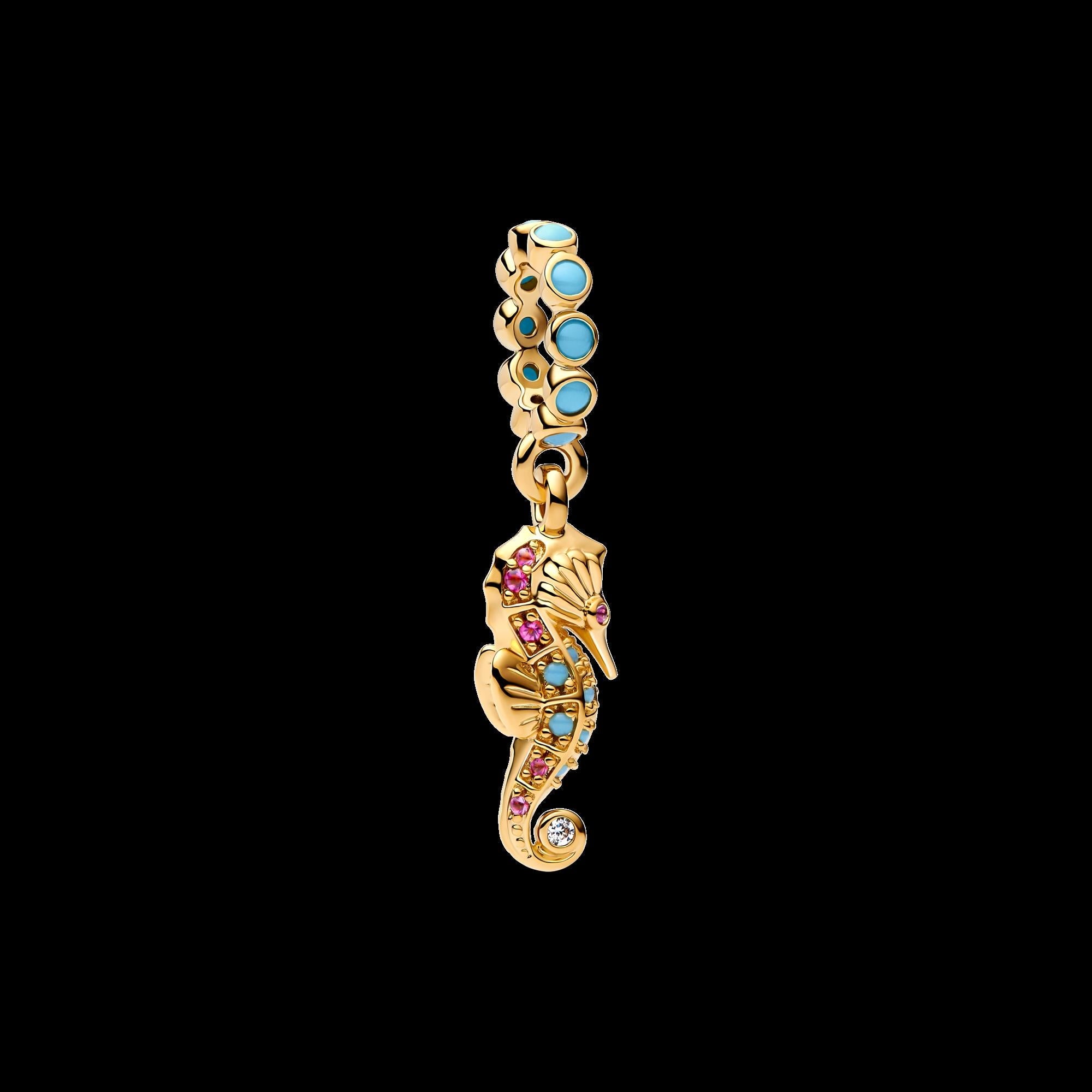 Treated Freshwater Cultured Baroque Pearl Squid Dangle Charm