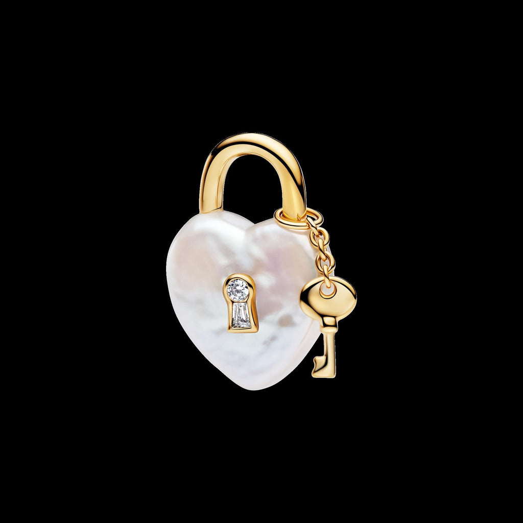 Treated Freshwater Cultured Baroque Pearl Mushroom Dangle Charm
