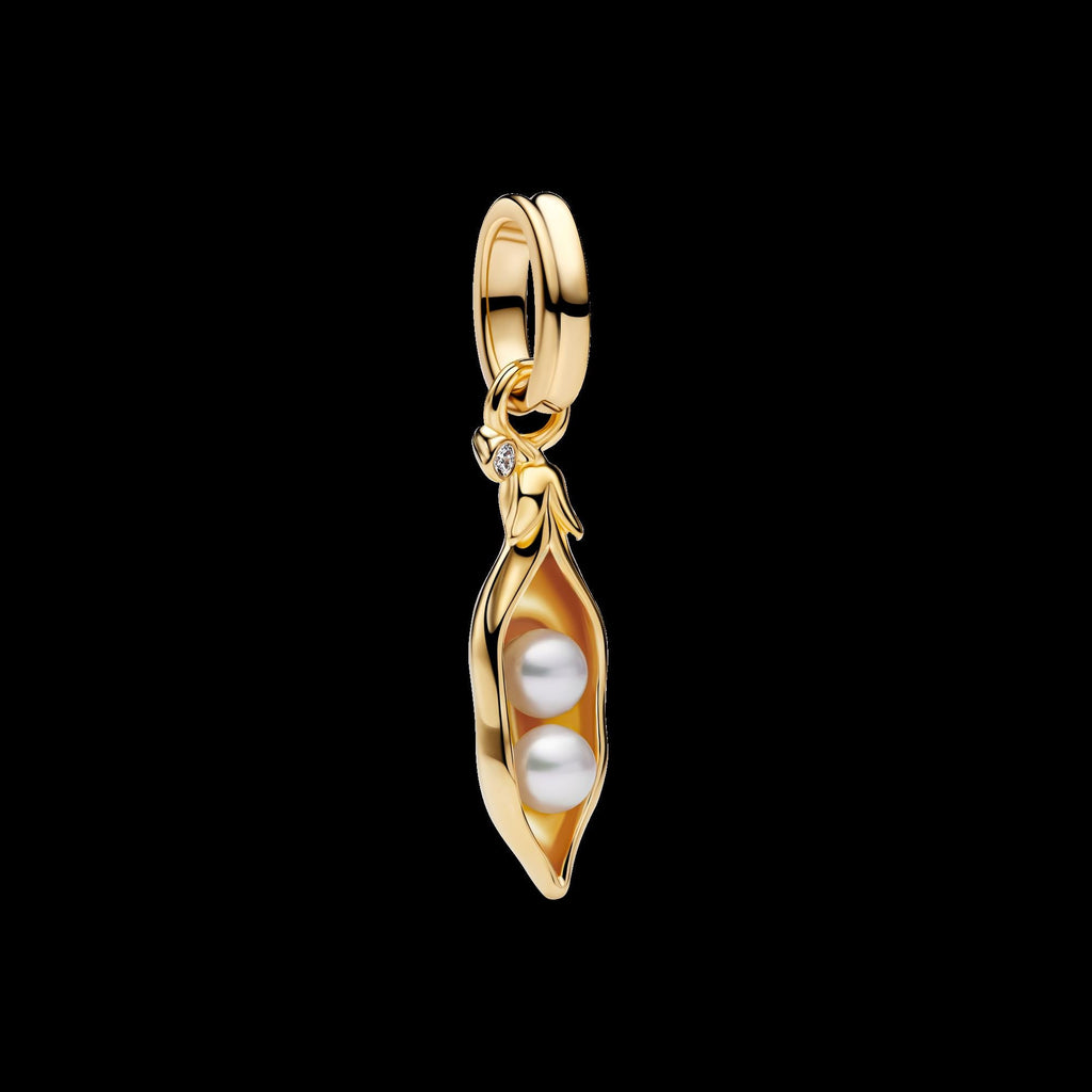 Treated Freshwater Cultured Baroque Pearl Mouse Dangle Charm